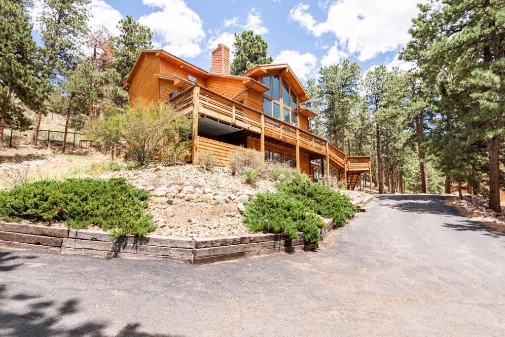 Private Hot Tub Overlooking Pikes Peak Woodland Park Exteriör bild